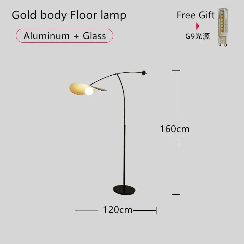 Black Long Arm Floor Lamp