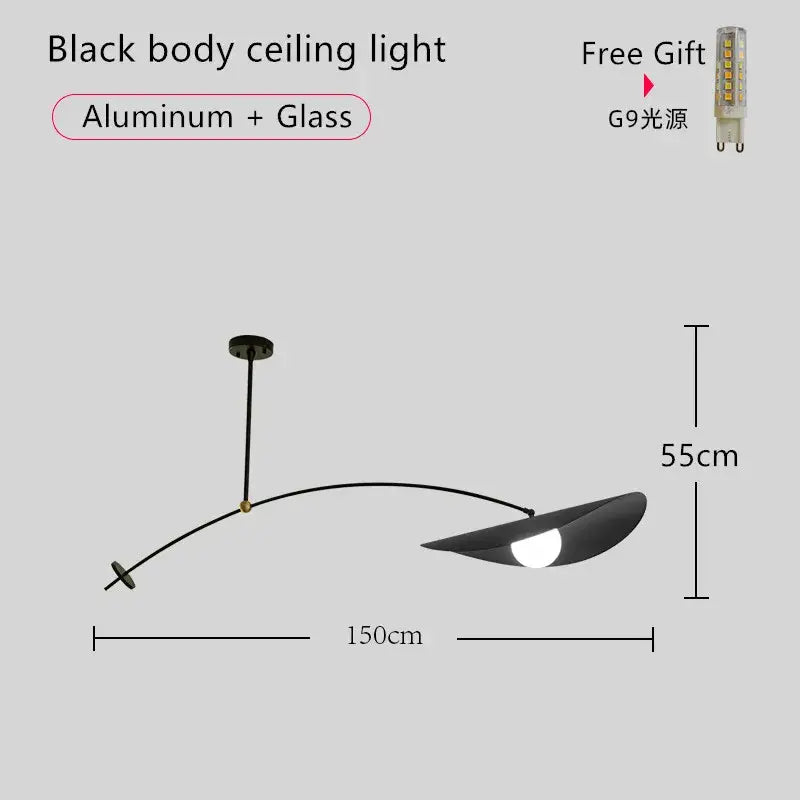 Black Long Arm Floor Lamp