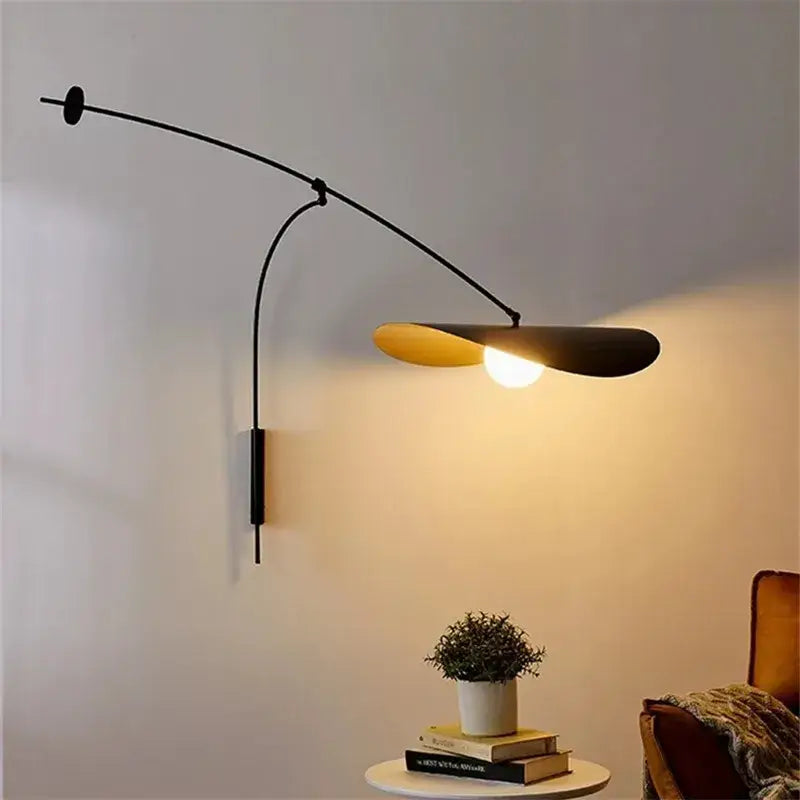 Black Long Arm Floor Lamp