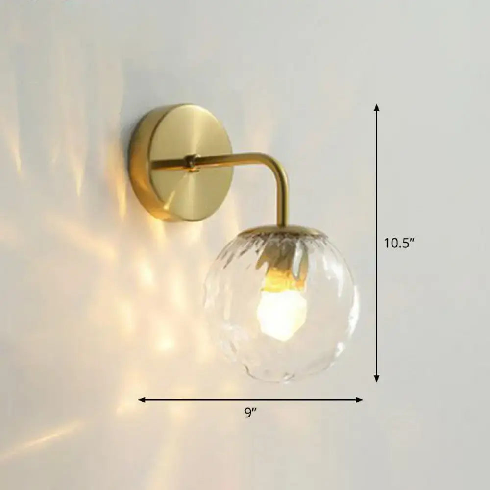 Black Metal Rippled Sconce
