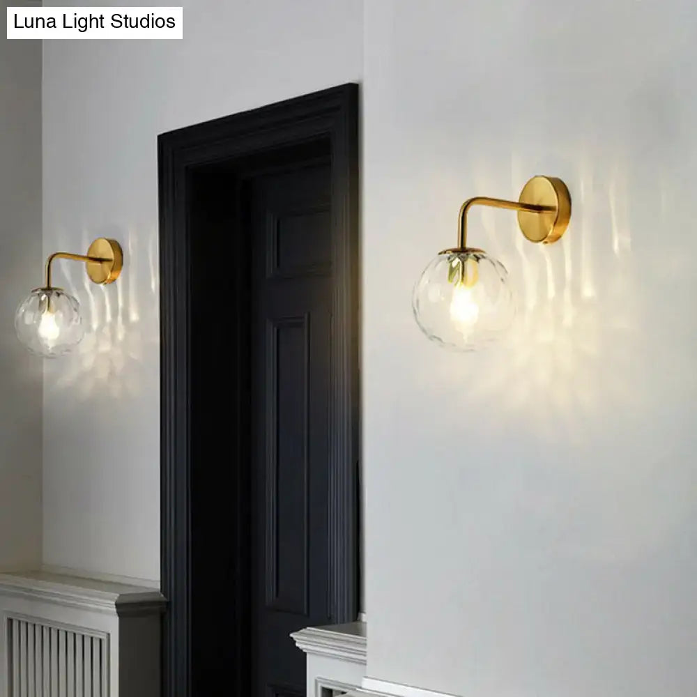 Black Metal Rippled Sconce