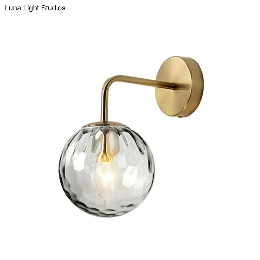Black Metal Rippled Sconce