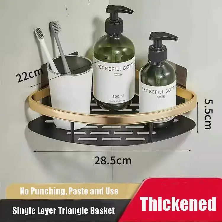 Black Metal Corner Shelves