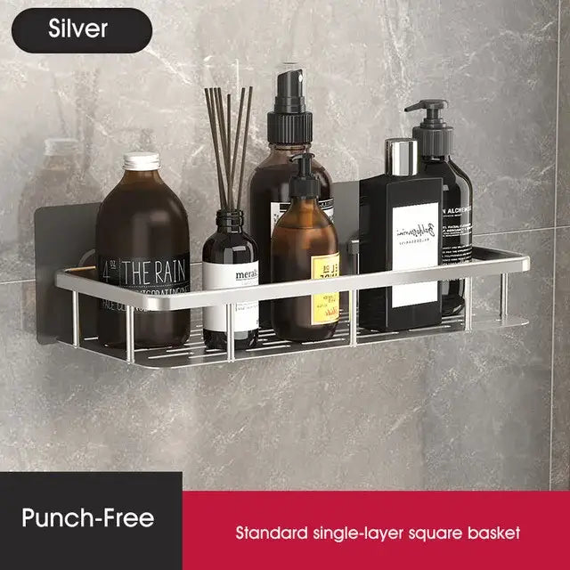 Black Metal Corner Shelves