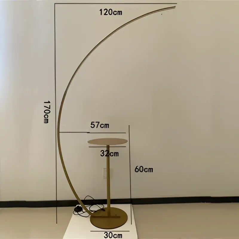 Black Arc Floor Lamp