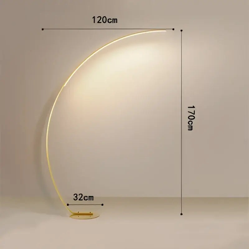 Black Arc Floor Lamp