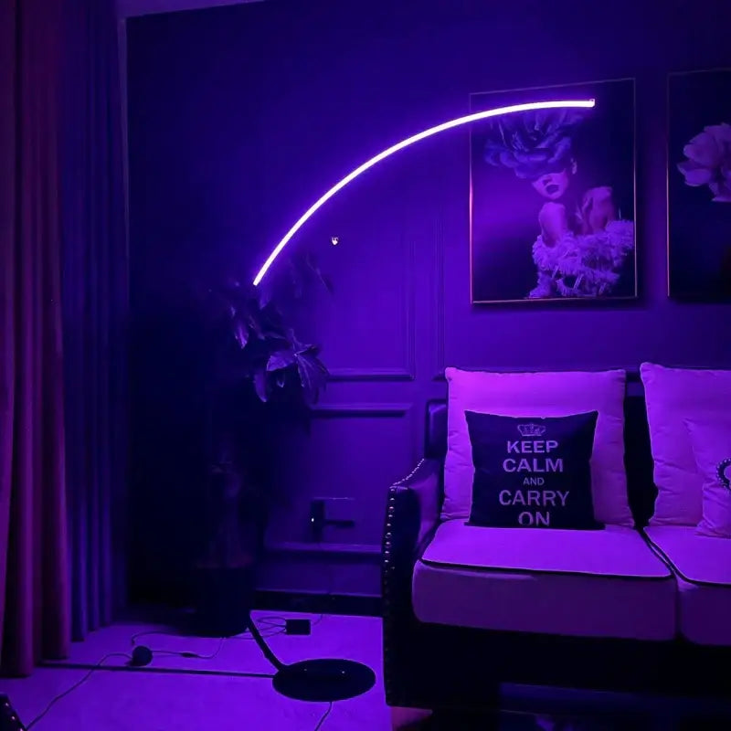 Black Arc Floor Lamp