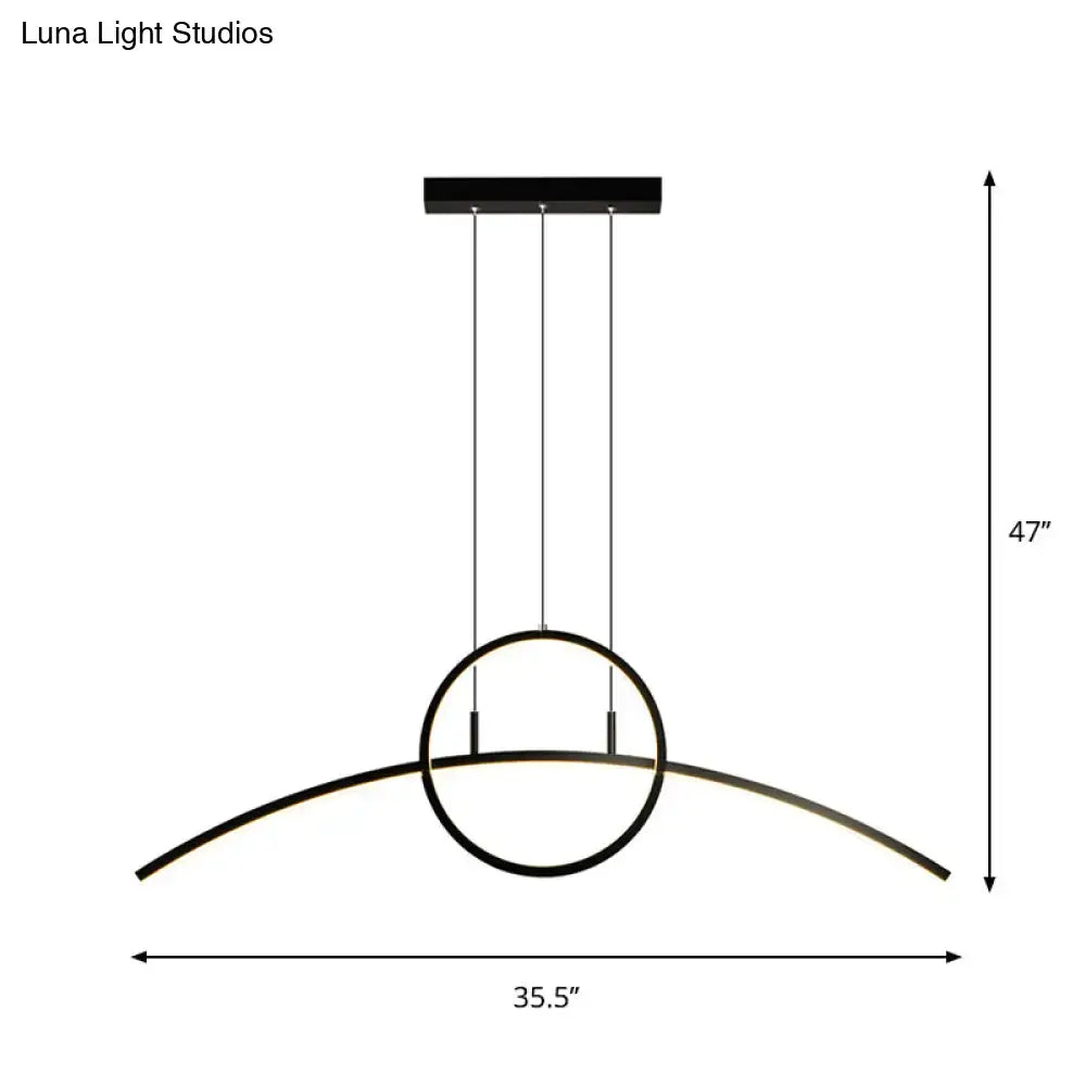 Black Arch Chandelier