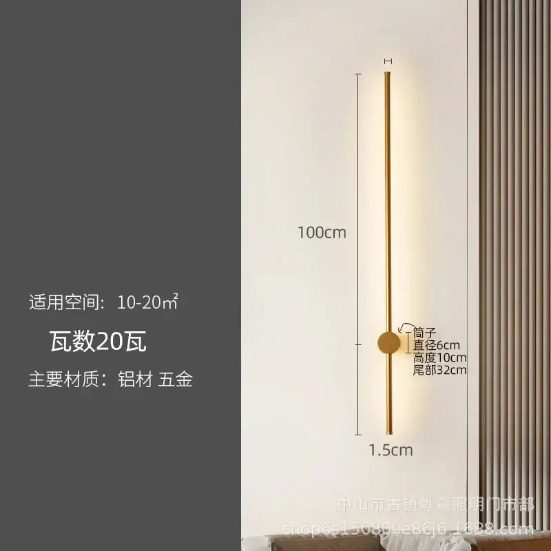 Black LED Strip Lamp