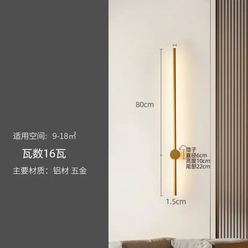 Black LED Strip Lamp