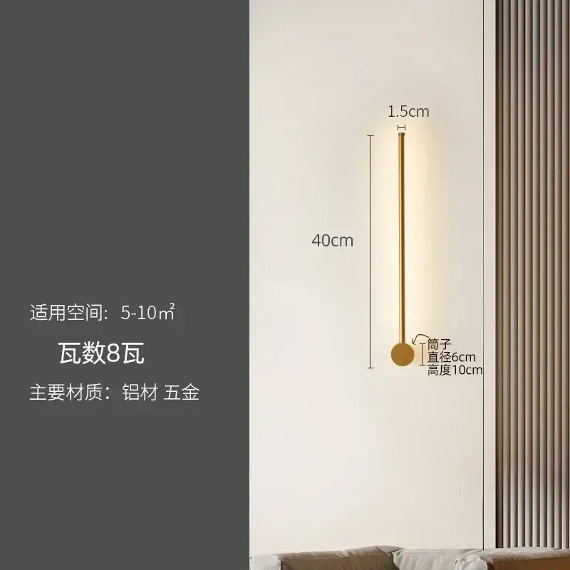Black LED Strip Lamp