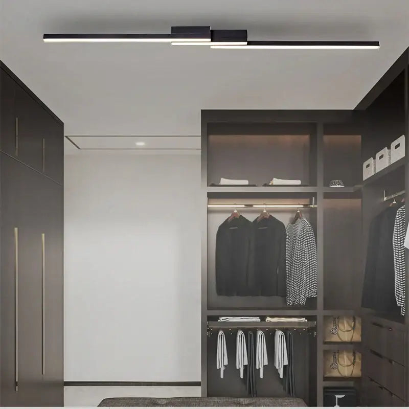 Black Contemporary Ceiling Light