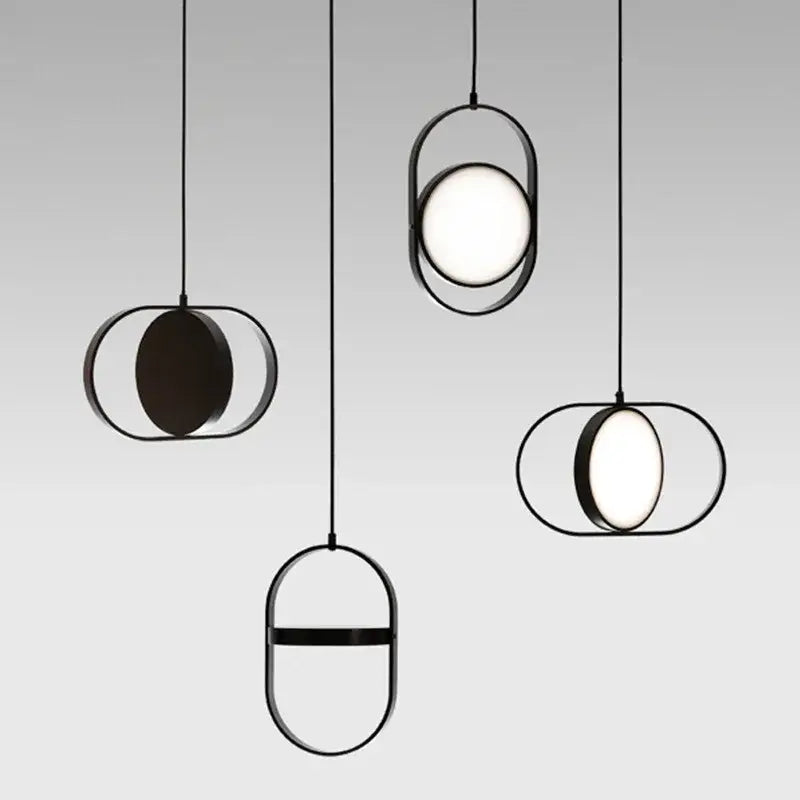 Black Adjustable Pendant Light