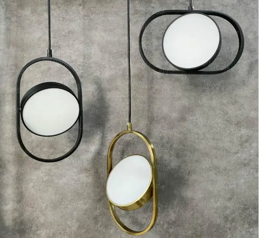 Black Adjustable Pendant Light