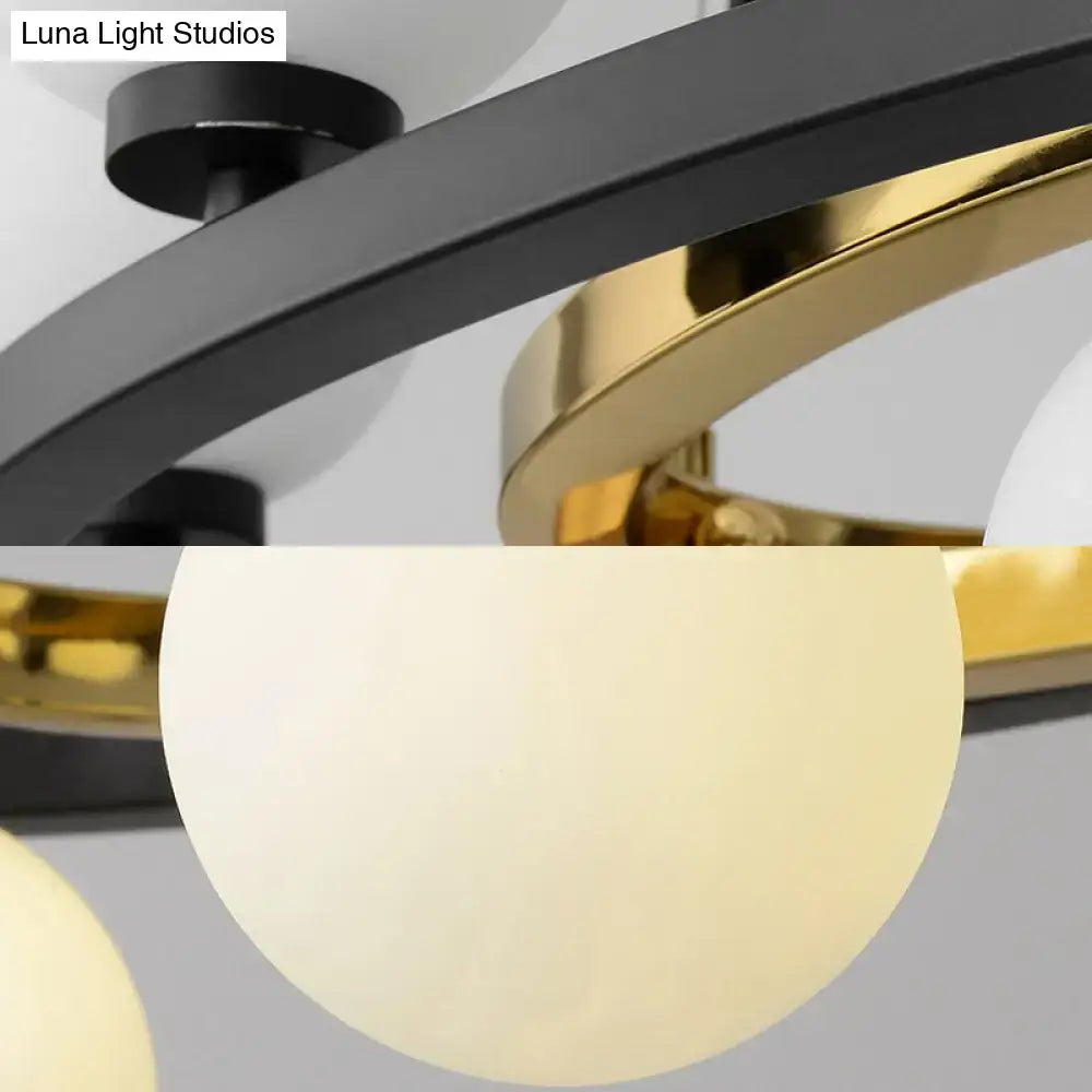 Black Oval Chandelier Light