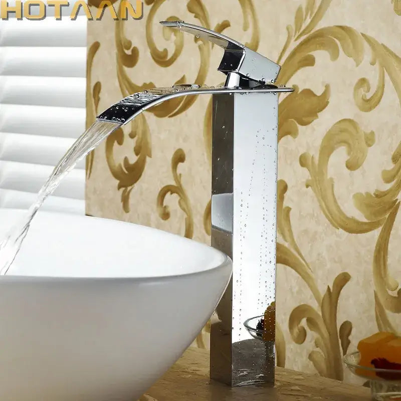 Black Brass Waterfall Tap