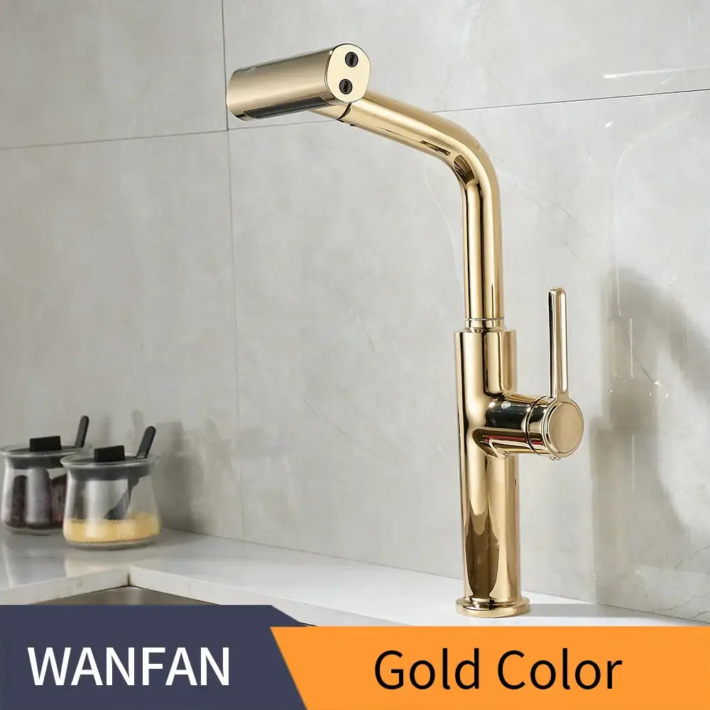 Black Waterfall Kitchen Faucet Pull-Out Sprayer