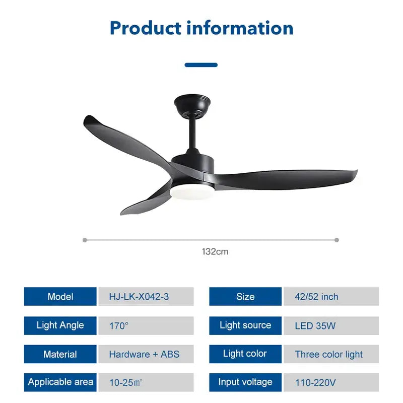 Black Copper Ceiling Fan