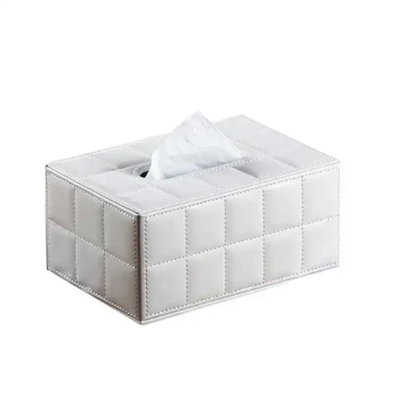 Black Leather Tissue Holder