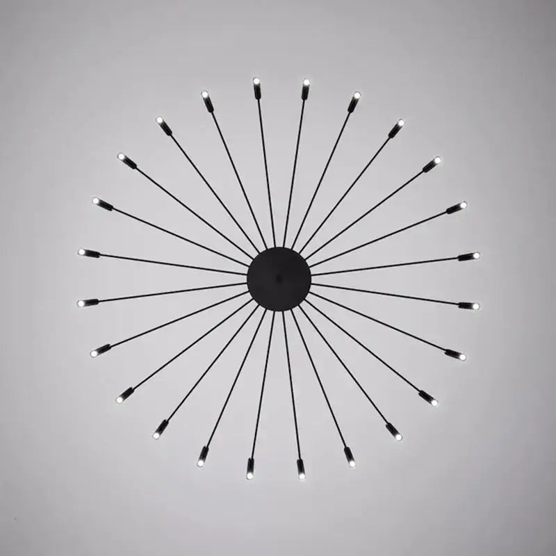 Black Radial LED Pendant