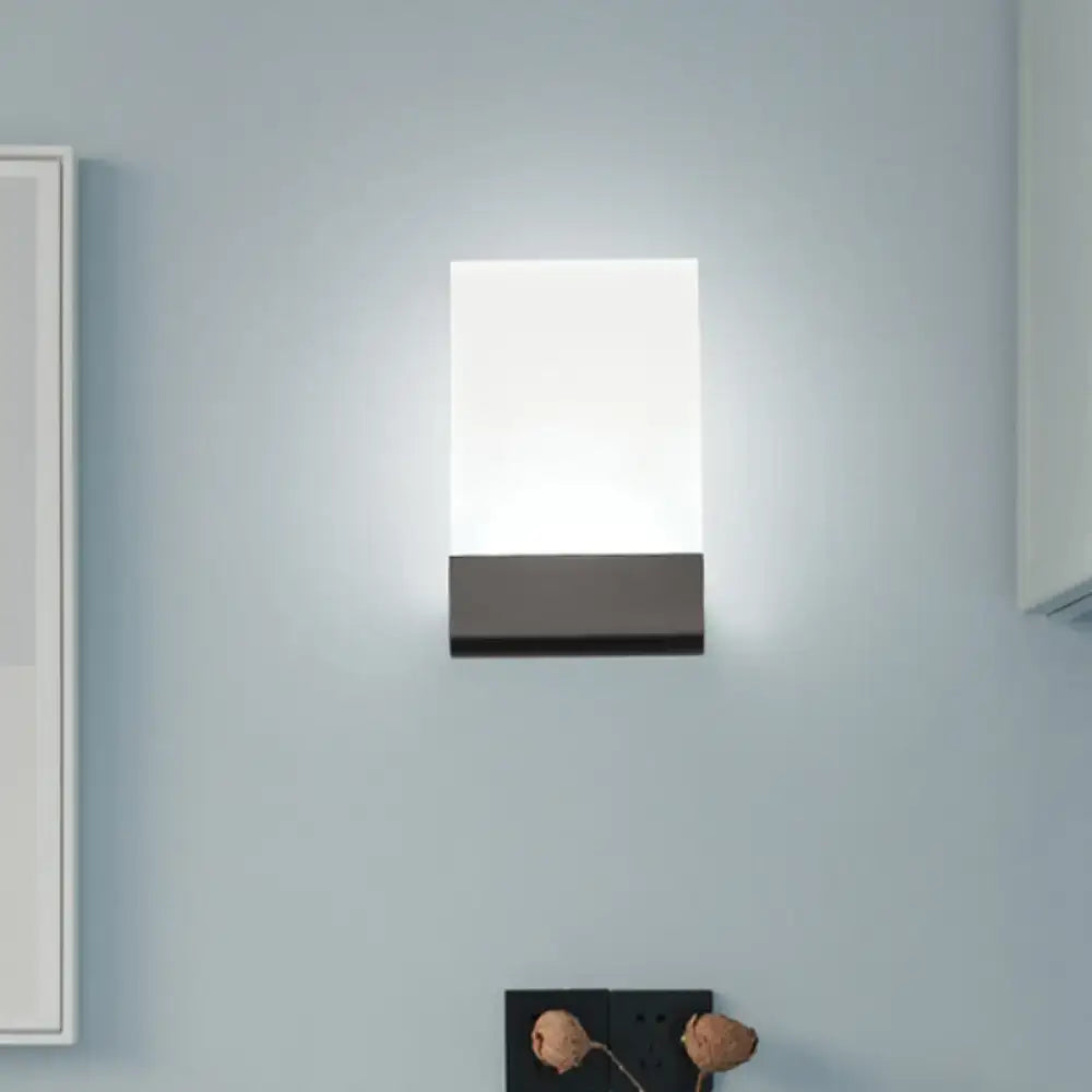 Black Industrial Cast Iron Wall Sconce