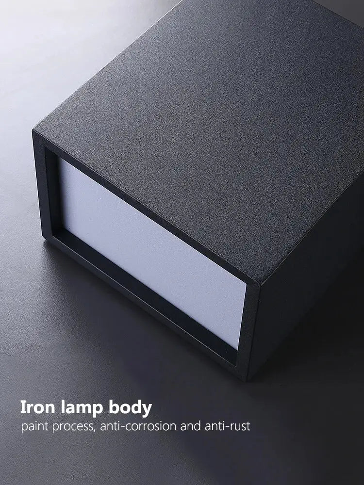Black Cube Ceiling Lamp