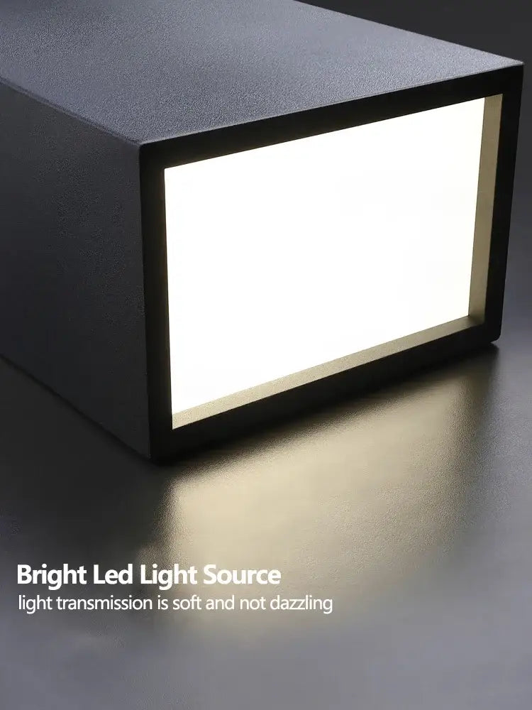 Black Cube Ceiling Lamp