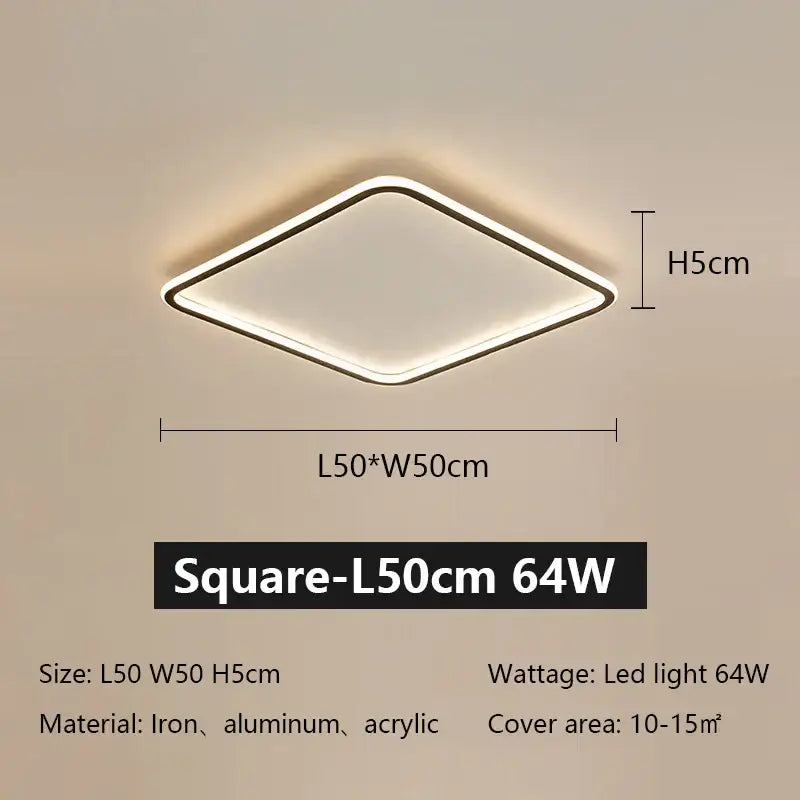 Black Dimmable Ceiling Lamp