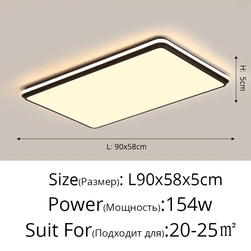 Black LED Ceiling Lamp