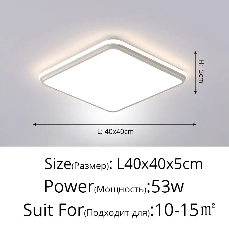 Black LED Ceiling Lamp