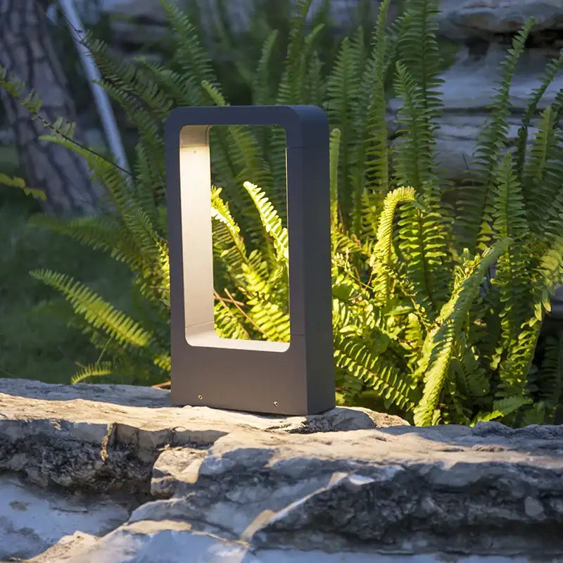 Black LED Lawn Lamp