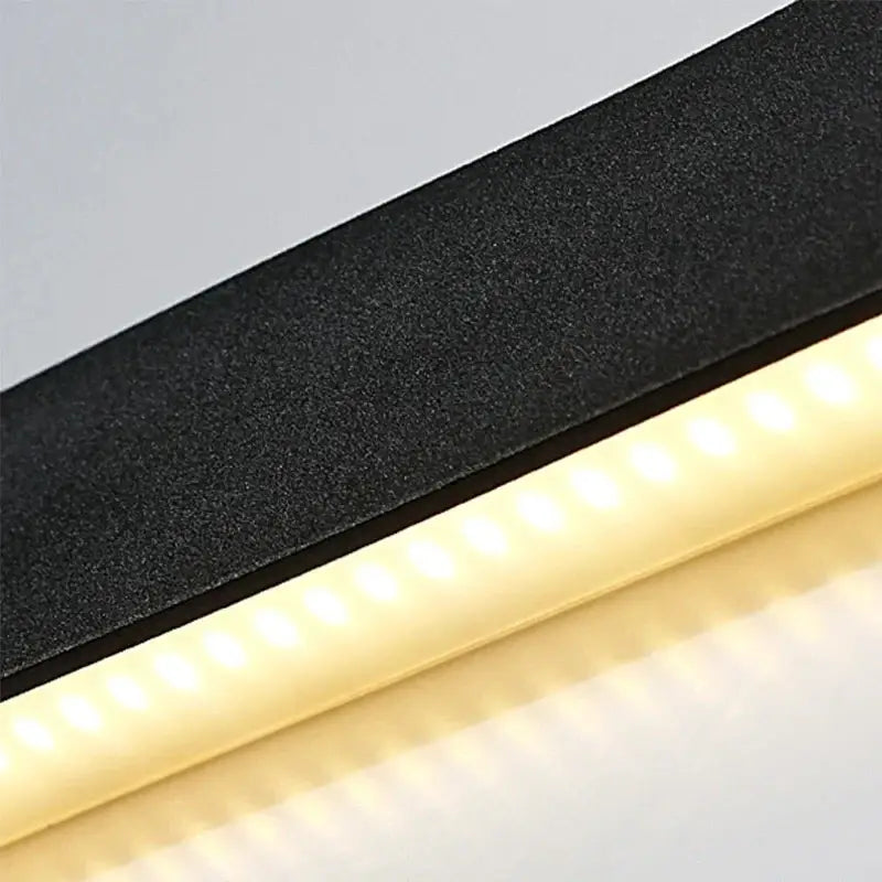 Black LED Wall Sconce Modern Elegance Design