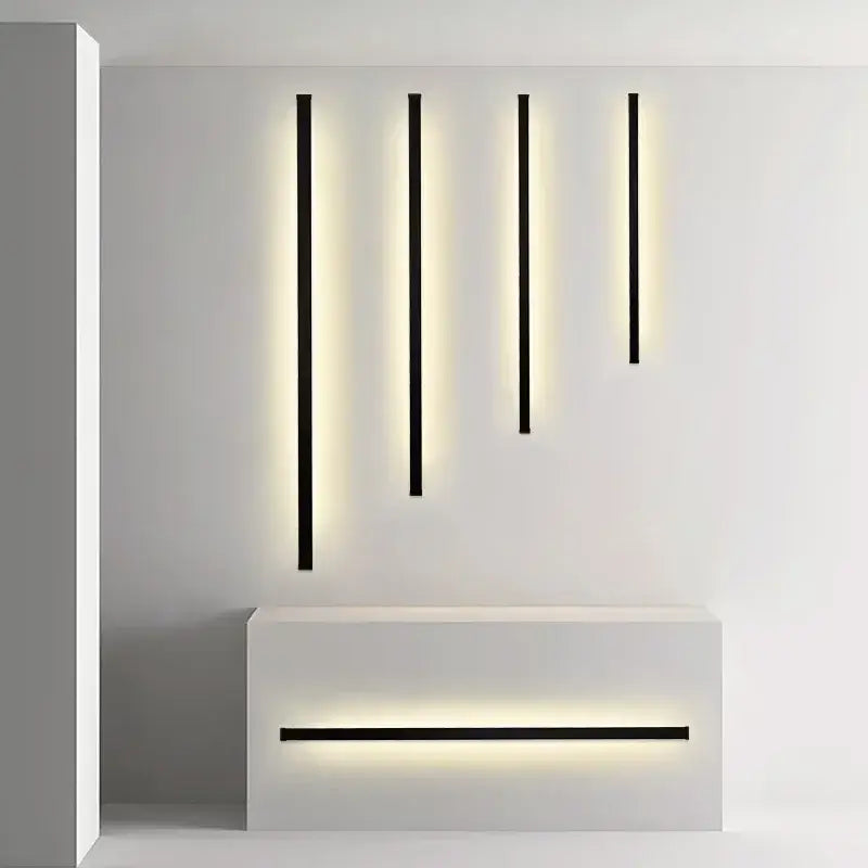 Black LED Wall Sconce Sleek Modern Design