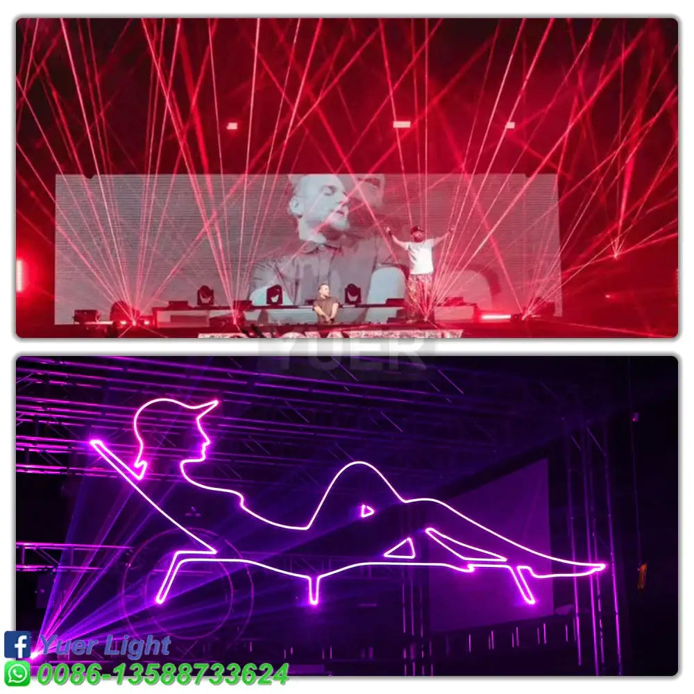 Black RGB Laser Club Party Light