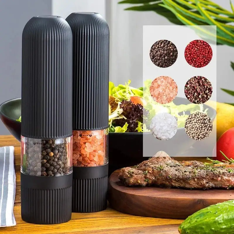 Black Automatic Spice Grinder