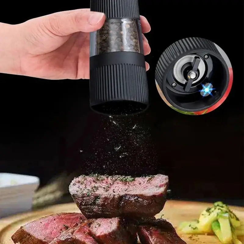 Black Automatic Spice Grinder