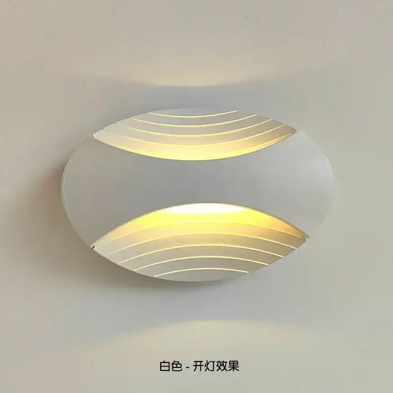 Black Ribbed LED Lamp