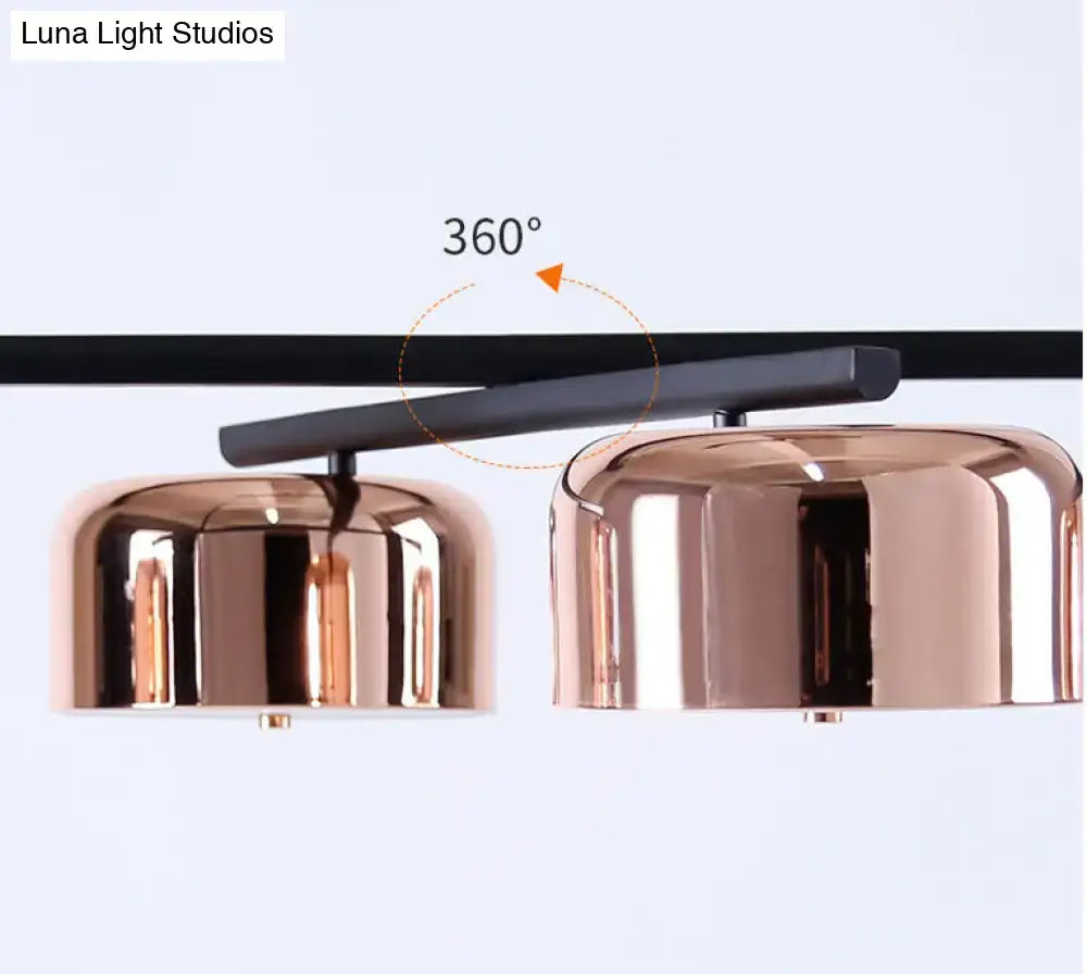 Black Rose Gold Island Lamp