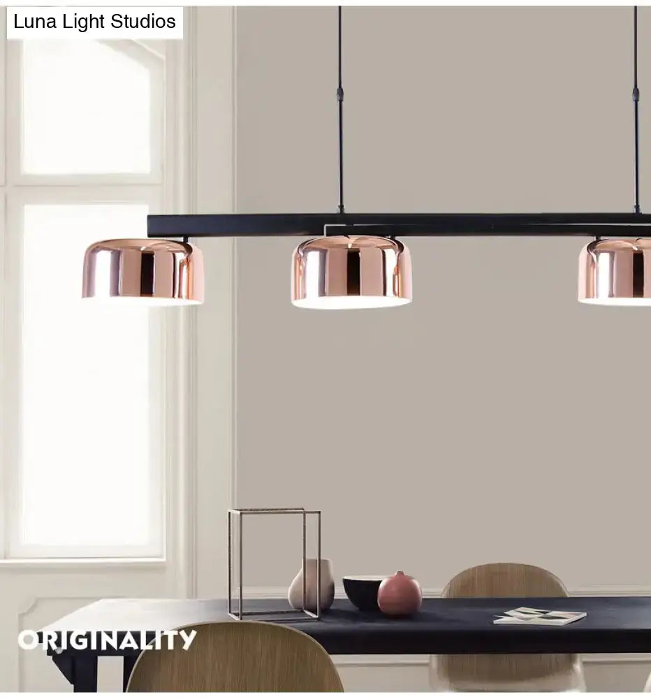 Black Rose Gold Island Lamp
