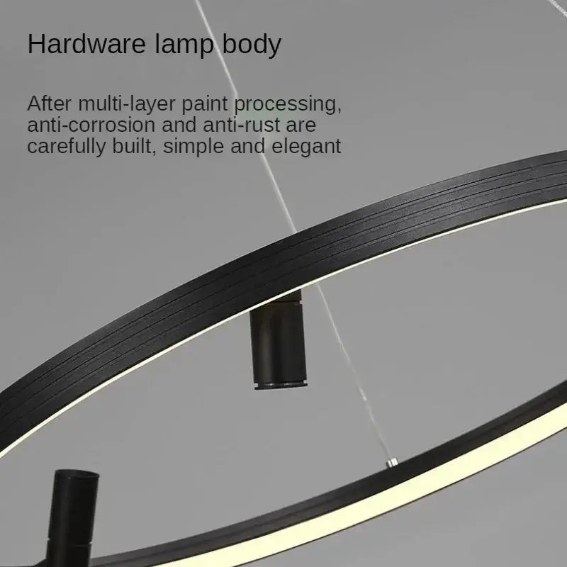 Black Round Spotlight Pendant