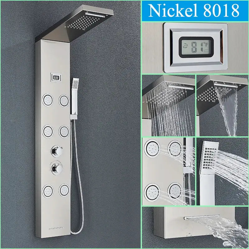 Black Shower Panel System