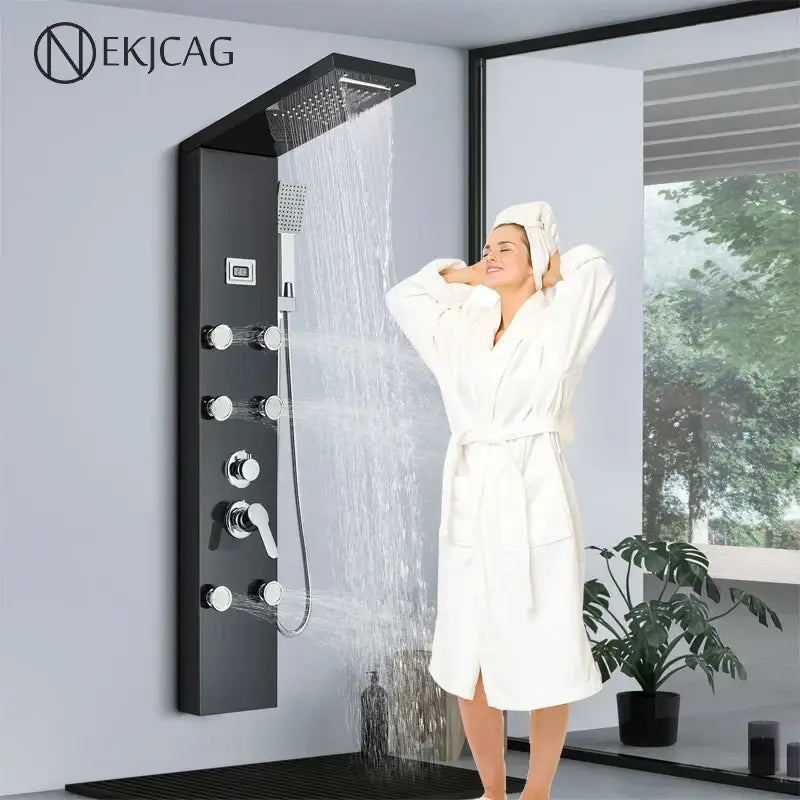 Black Shower Panel System