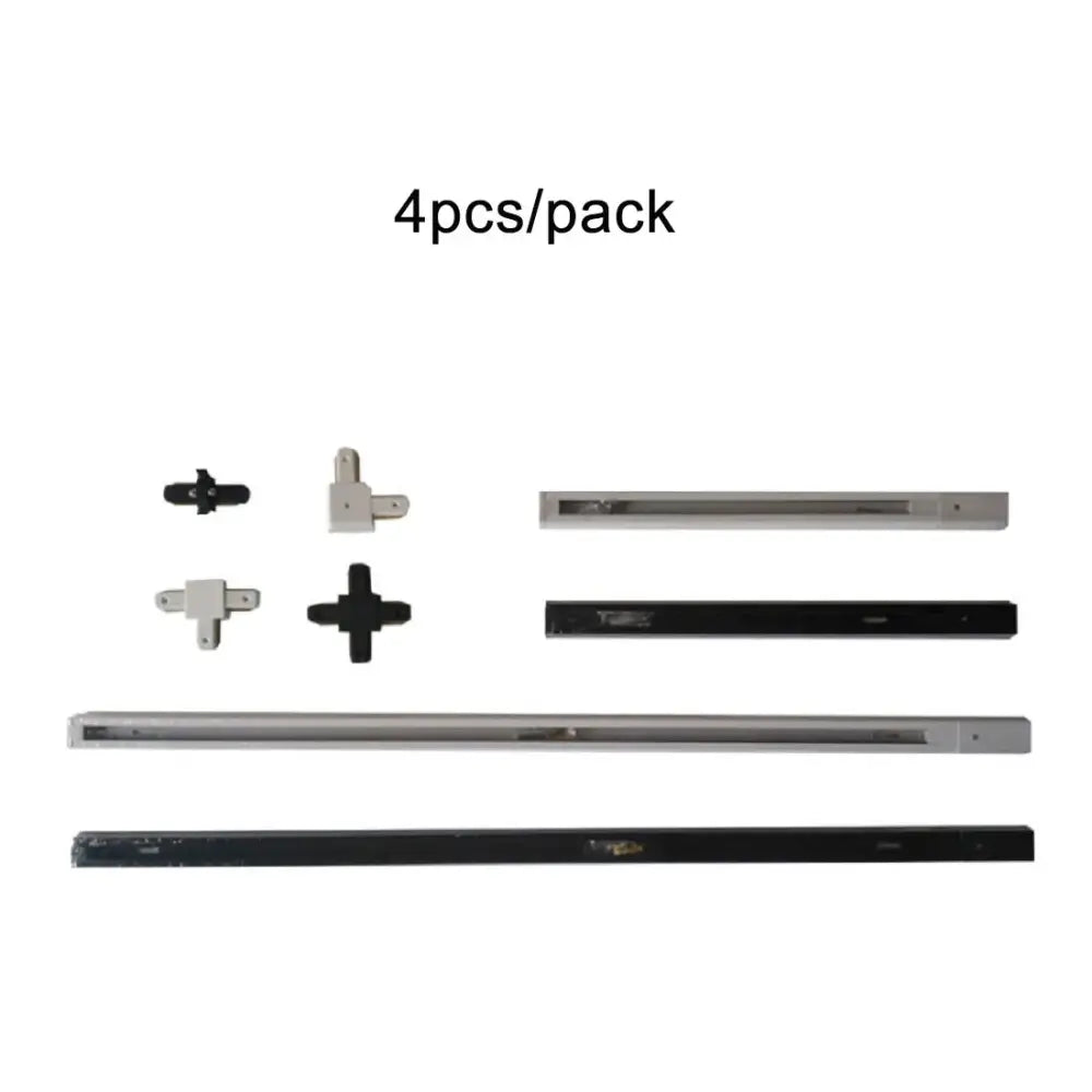 Black Silver Track Connector