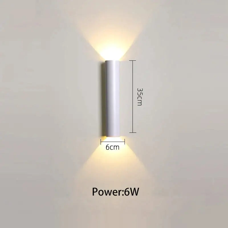 Black Modern LED Sconce Dual-Directional Light