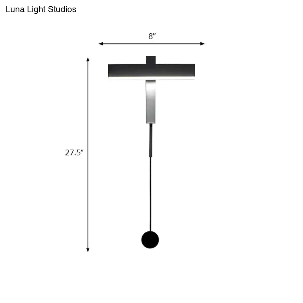 Black Adjustable Wall Lamp Versatile Arm Design