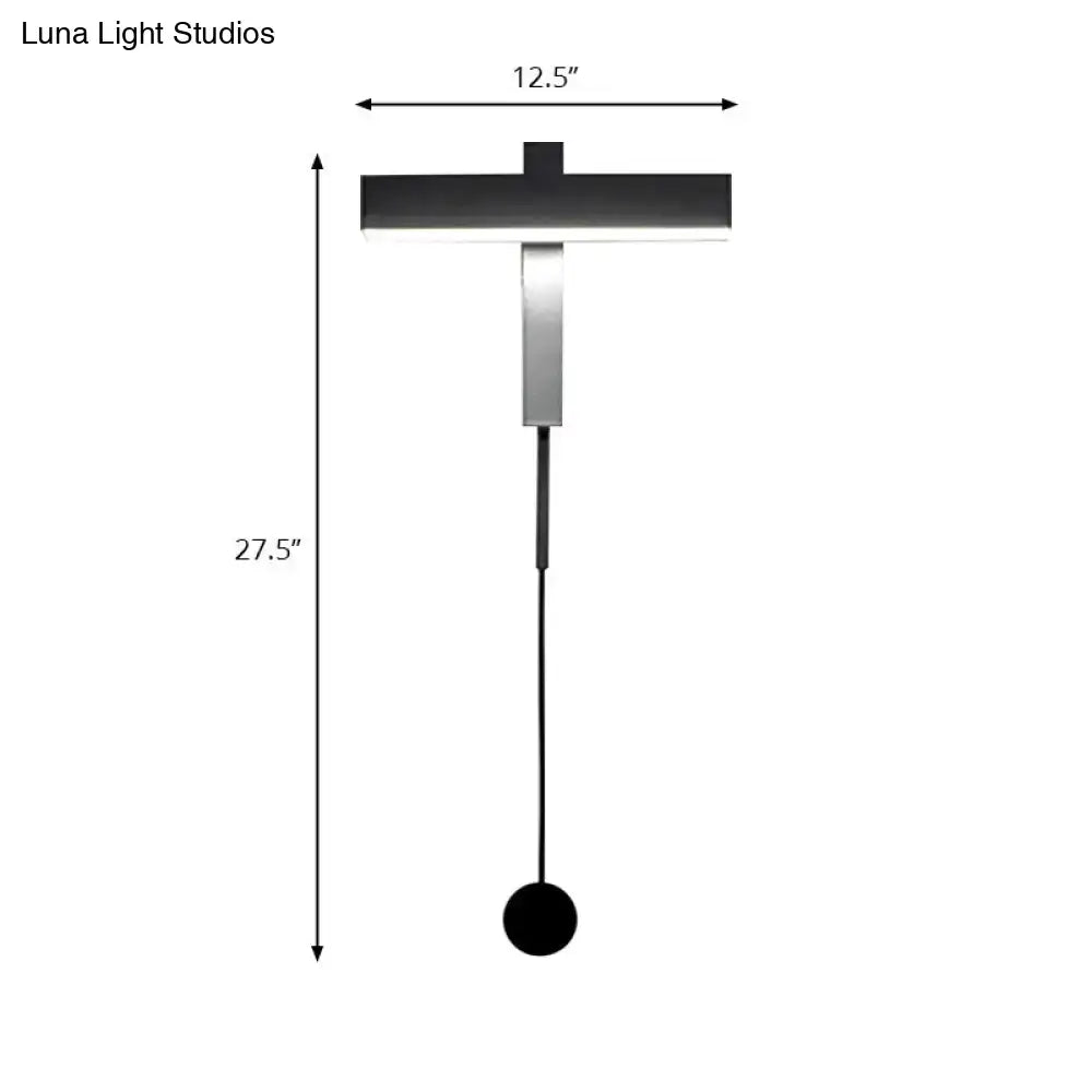 Black Adjustable Wall Lamp Versatile Arm Design