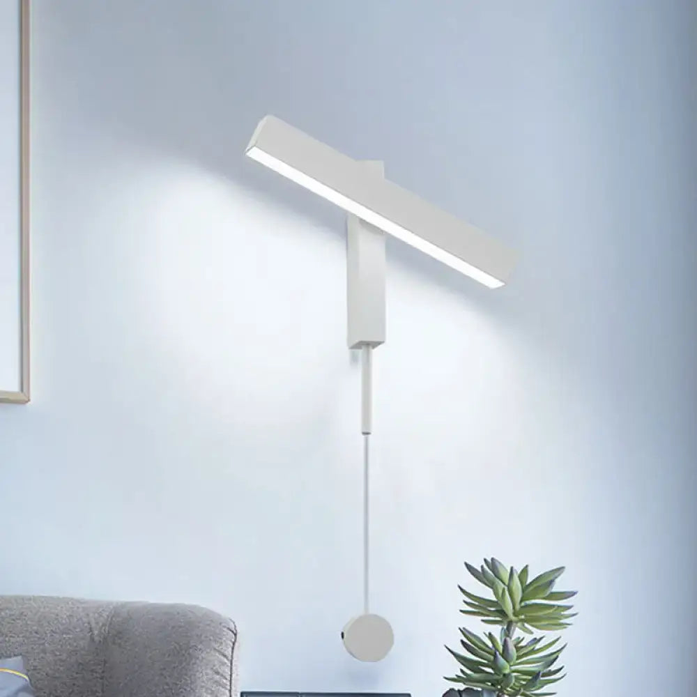 Black Adjustable Wall Lamp Versatile Arm Design