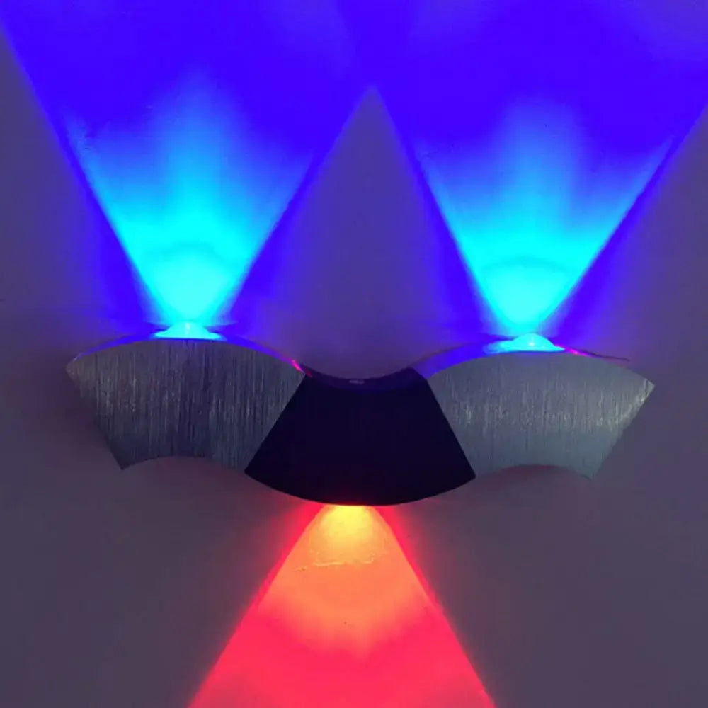 Black Modern Multi-Color LED Wall Sconce