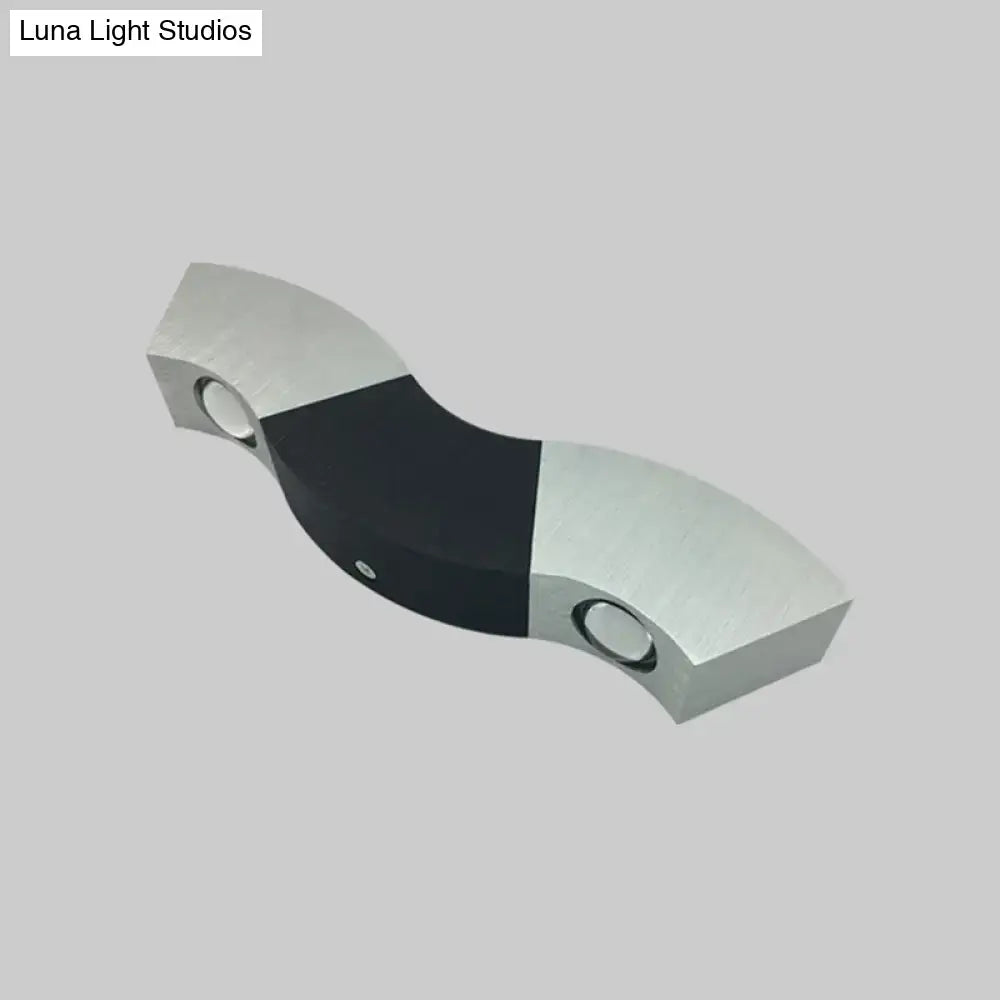 Black Modern Multi-Color LED Wall Sconce