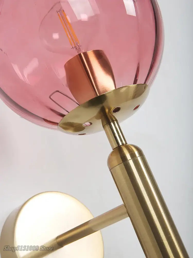 Black Smoked Glass Wall Lamp